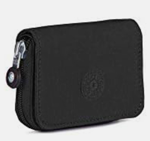Kipling black nylon zip - kipling, zip-around