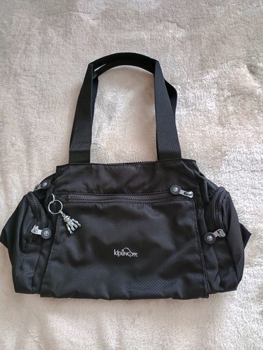 Kipling black pattern shoulder - black,