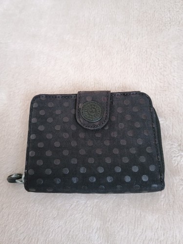 Kipling black pattern purse - black,