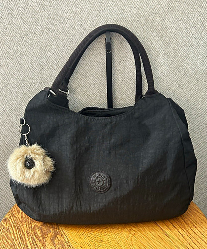 Kipling black nylon large - kipling,