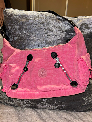 Kipling pink nylon shoulder - kipling,