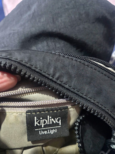 Kipling live light black nylon - black,