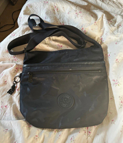 Kipling grey camouflage nylon - kipling,
