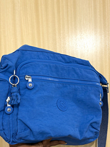 Kipling blue nylon - nylon, shoulder