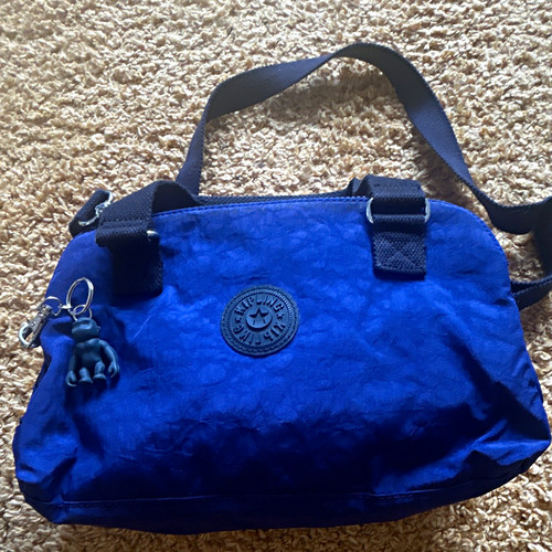 Kipling blue nylon - nylon, zip