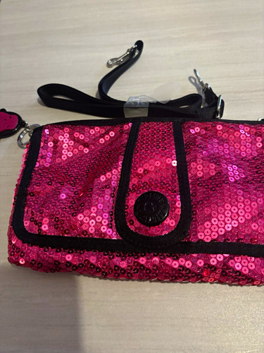 Kipling pink sequin - pink, crossbody