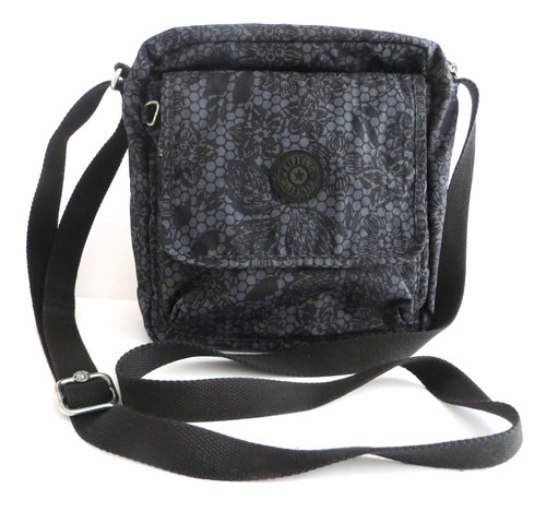 Kipling black grey patterned - kipling,