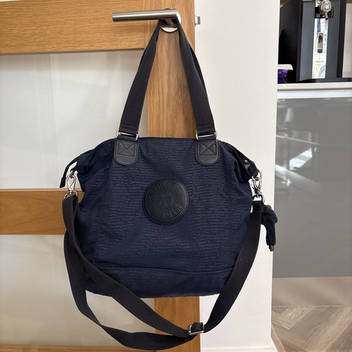 Kipling navy blue nylon tote - kipling,